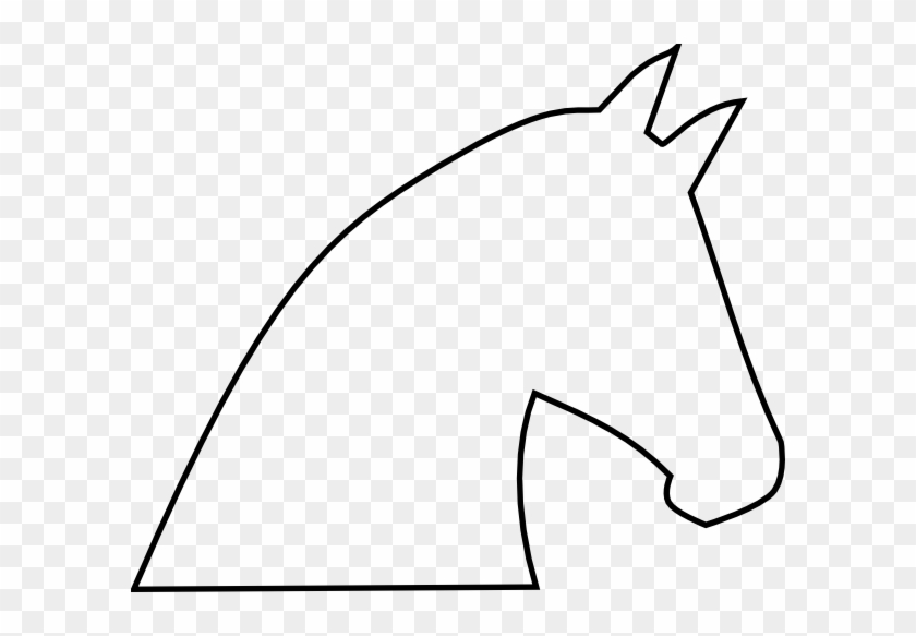 Horse Outline No Fill Clip Art - Horse Head String Art Patterns #5948
