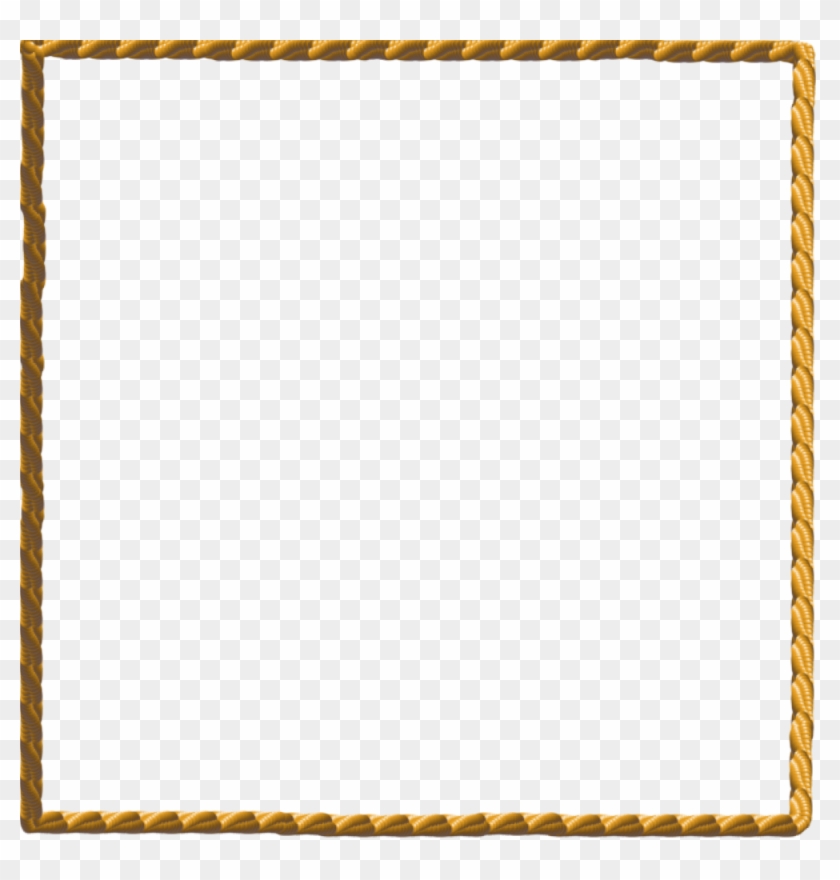 Pin Rope Border Clip Art Use To Create A T Shirt Decal - Gold Rope Border Png #6079