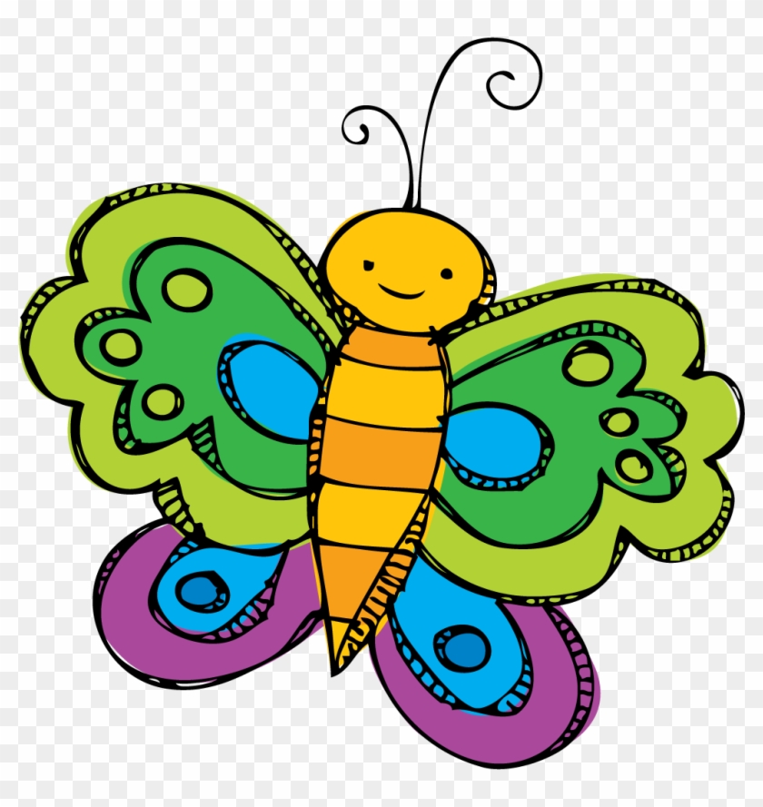 Spring Break Clip Art - Butterfly Spring Clip Art #6364