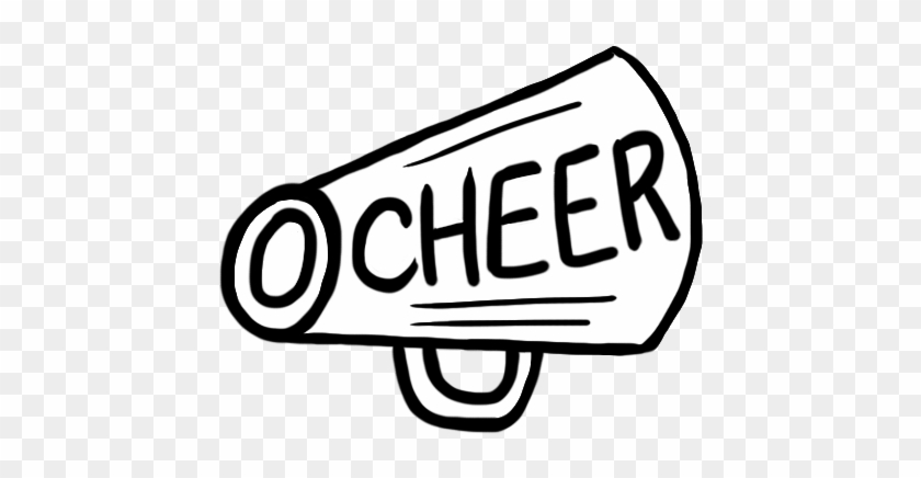 Cheer Megaphone Cheerleader Megaphone Clipart - Megaphone Cheer Clipart Transparent Background #6461