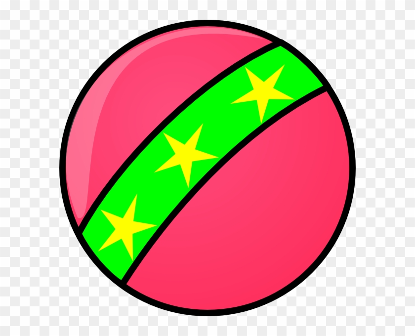 Free Vector Toy Ball With Stars Clip Art - Clip Art Dog Toy #6526