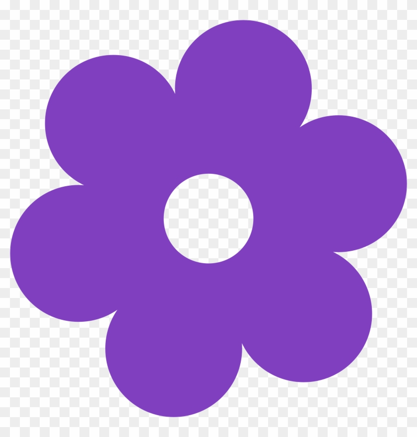 Spring Flowers Clip Art - Purple Flower Clipart #6610