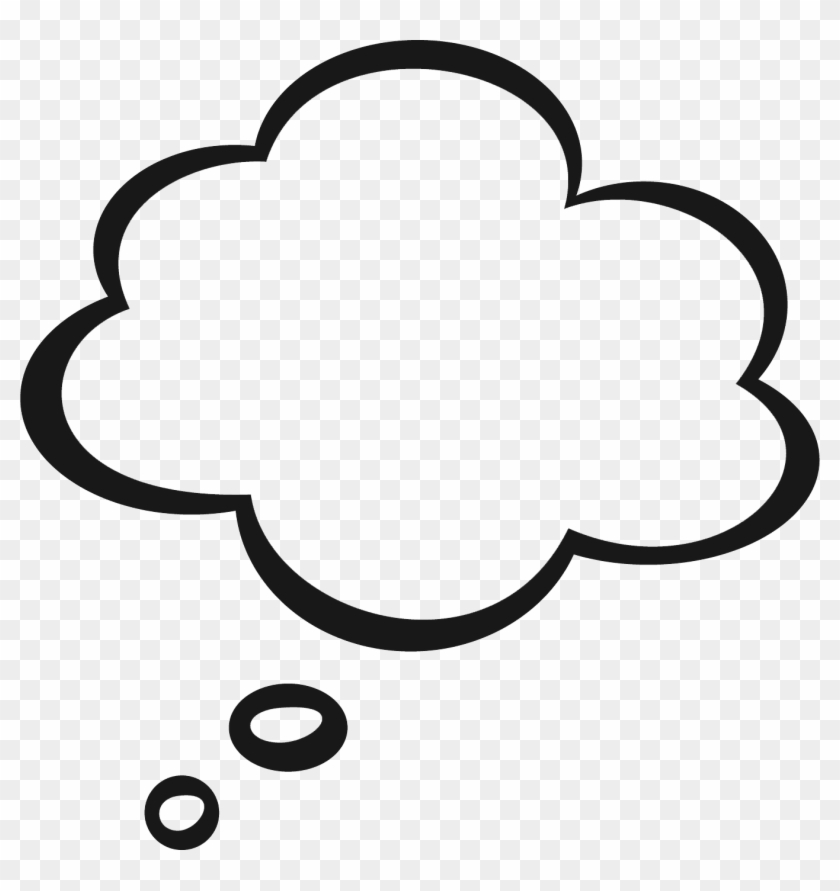 Student Thinking Clipart Tiny - Thinking Bubble Clip Art #7320