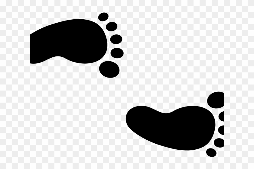 Walking Footprints Cliparts - Clipart Halloween Frame #7363