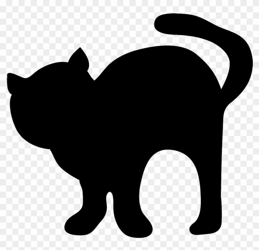 Cat Clip Art, Cat Sketches, Cat Drawings Amp Graphics - Cute Black Cat Silhouette #7419