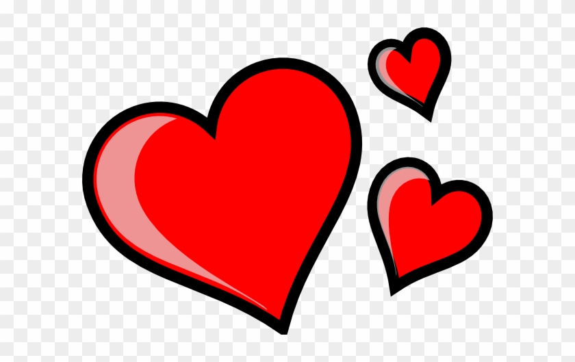 Three Hearts Clip Art - Heart Clipart #7513