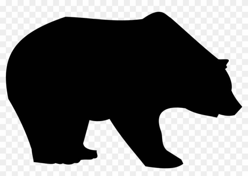 Black Bear Silhouette Clip Art Â€“ 101 Clip Art - Clip Art Black Bear #7661