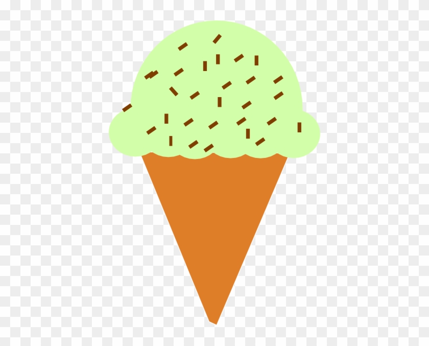 Ice Cream Cone With Sprinkles Clip Art At Vector Clip - Mint Ice Cream Clipart #7801