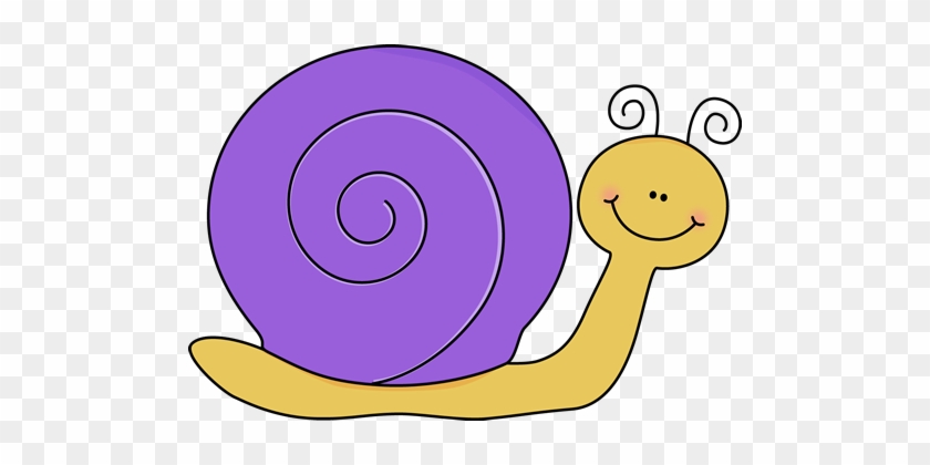 Yellow And Purple Snail - Snail Clipart #7870