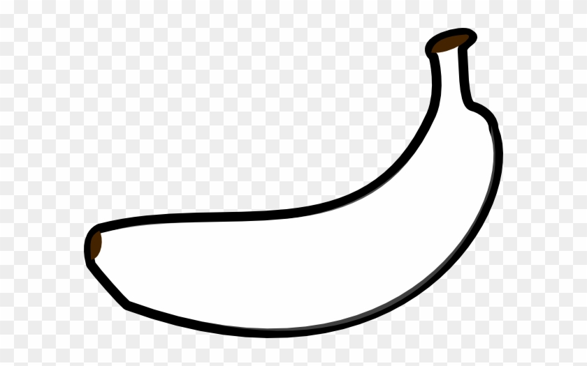 Banana Outline Clip Art At Clker Com Vector Online - Outline Of A Banana #791
