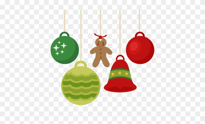 Christmas Ornaments Scrapbook Clip Art Christmas Cut - Cute Christmas Decoration Clipart #8088