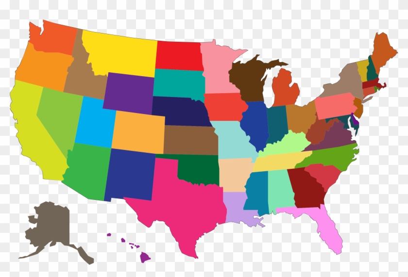 Clipart Of United States Top 65 Clip Art Free Image - United States Map Png #9037