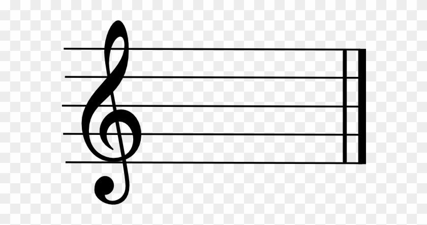Blank Music Staff Clipart Clipart Panda Free Clipart - Treble Clef #9046