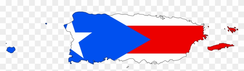 Map Puerto Rico Flag Clipart - Puerto Rico Map Cartoon #9236