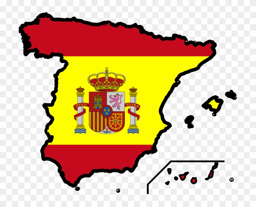 Ridgan6i9 Spain Map Clip Art - Spanish Flag Clip Art #9281