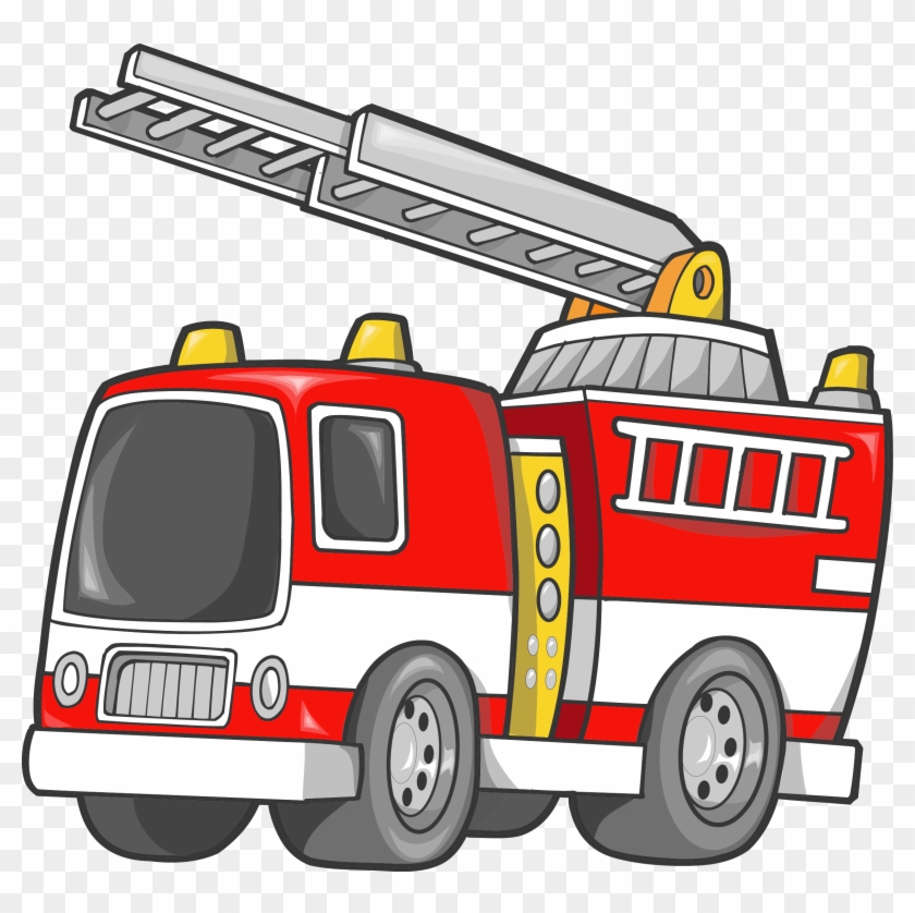 Car Fire Engine Firefighter Truck Clip Art - Fire Truck Clip Art #9319