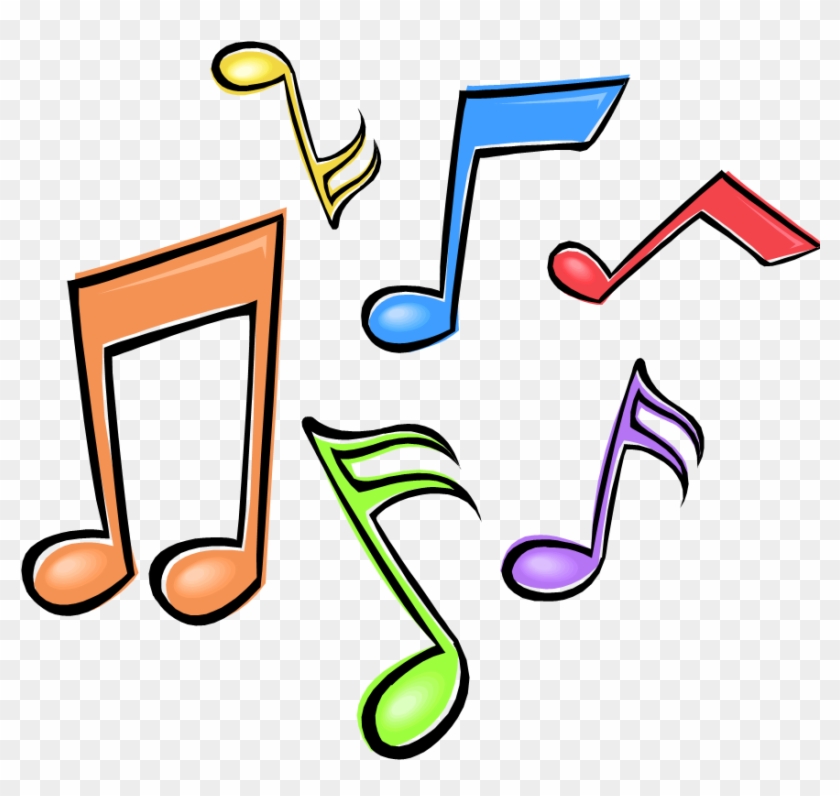 Music Notes Clipart - Musical Notes In Color #9543