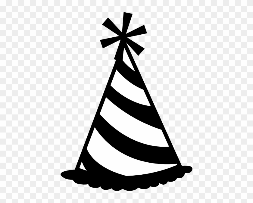 Black - And - White - Party - Hat - Clipart - Birthday Hat Clip Art #9695