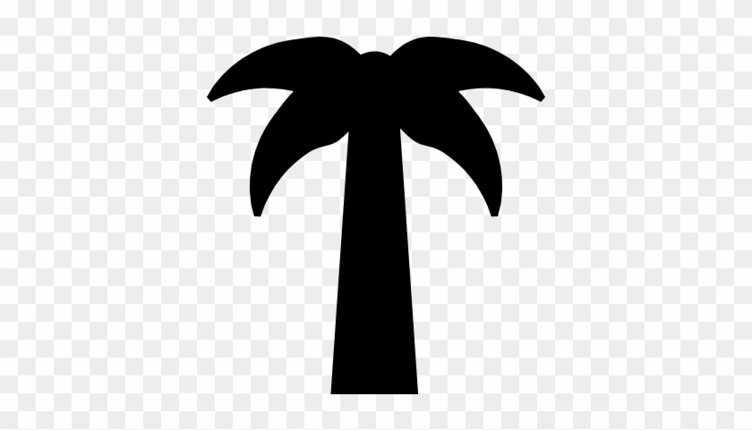 Symmetric Palm Tree Vector - Palm Tree Silhouette Symmetrical #9724