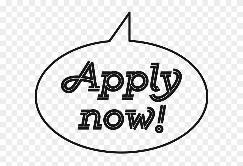 Find - Apply Now Black And White #9769