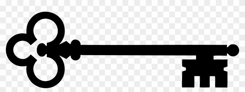 Vintages Skeleton Key Clipart Images - Key Silhouette Png #9882