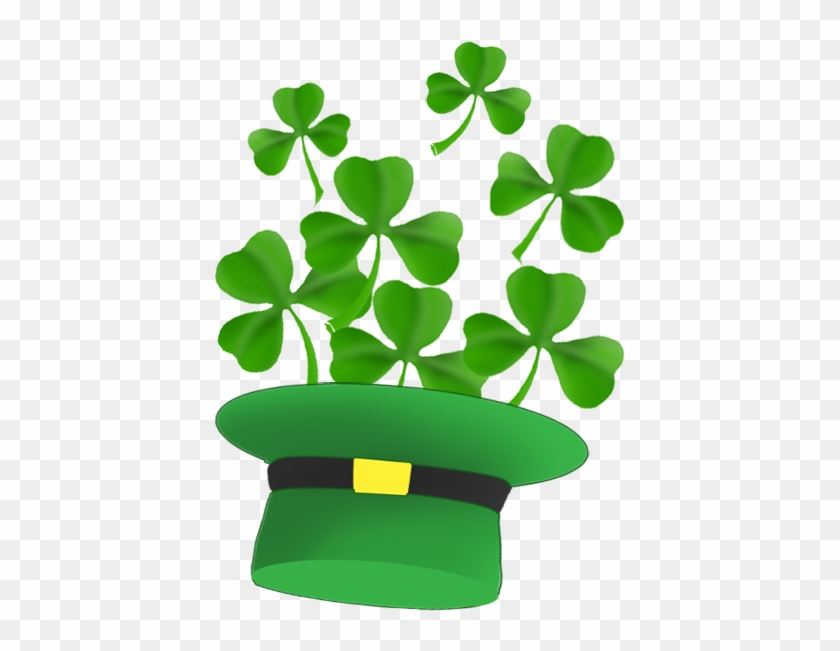 Leprechaun Hat And St - St Patty's Day Clover #10051