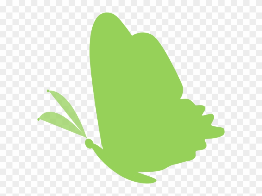 Clip Art Butterfly Green At Clker Com Vector Online - Lupus Ribbon And Butterfly #10072