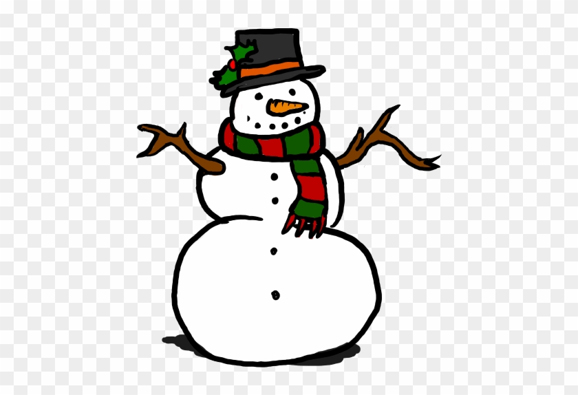 Snowman Black And White Free Snowman Clipart Black - Free Clipart Snowman #10078