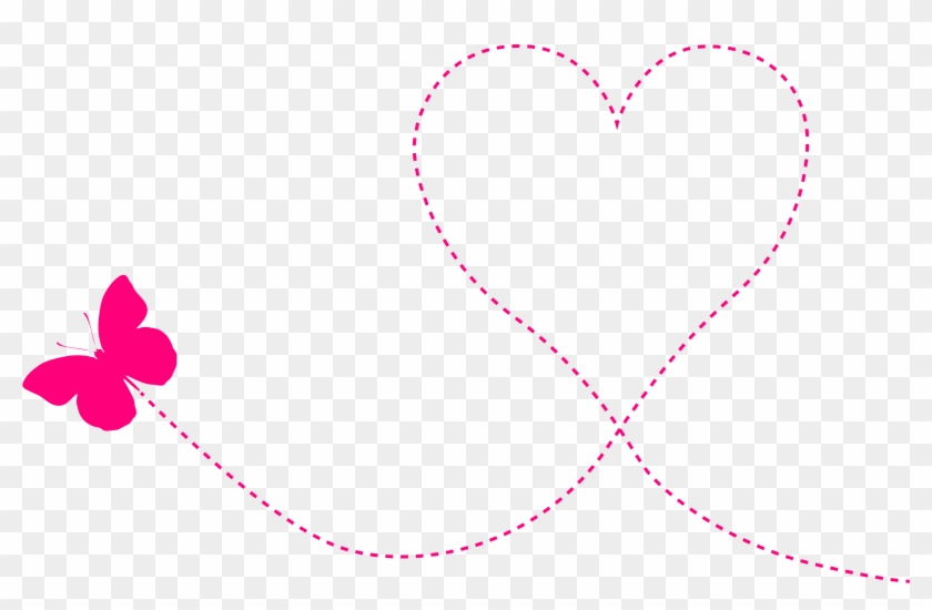 Flight Clipart Trail - Butterflies And Hearts Clipart #10769
