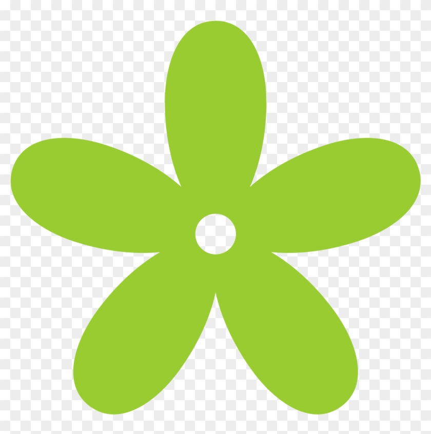 Green Floral Cliparts - Flower Clipart Png #10849