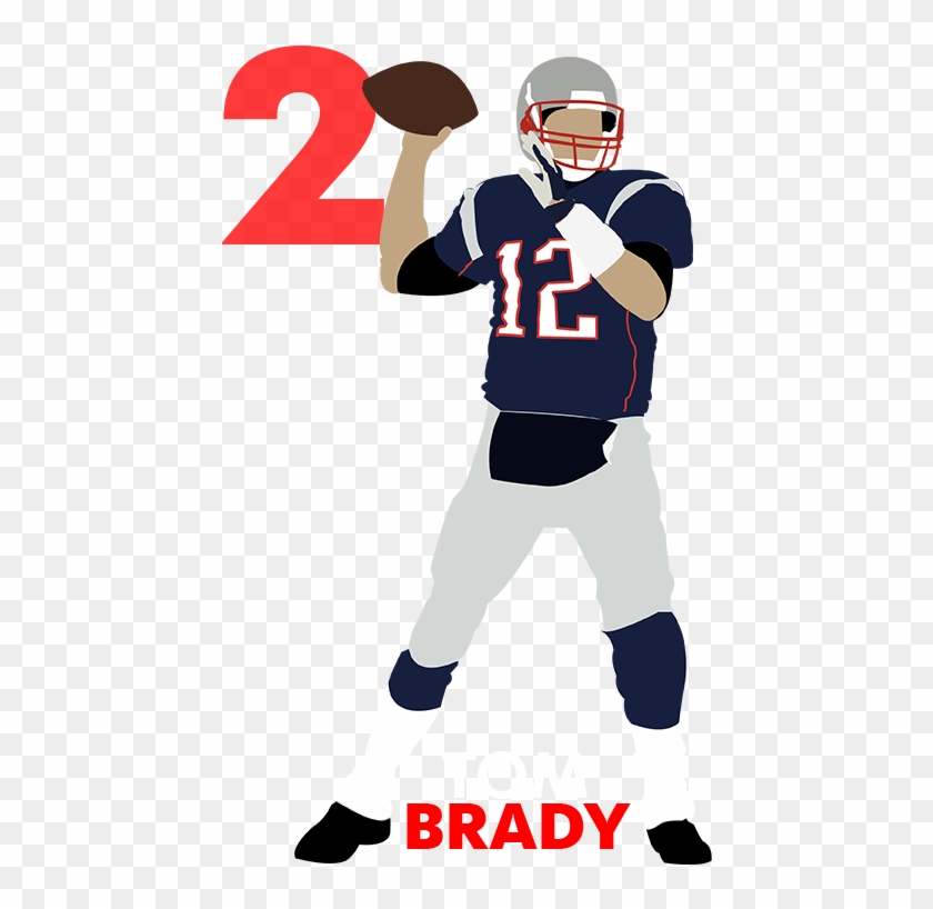 Qb Rank No - Tom Brady Throwing Football Cartoon #11043