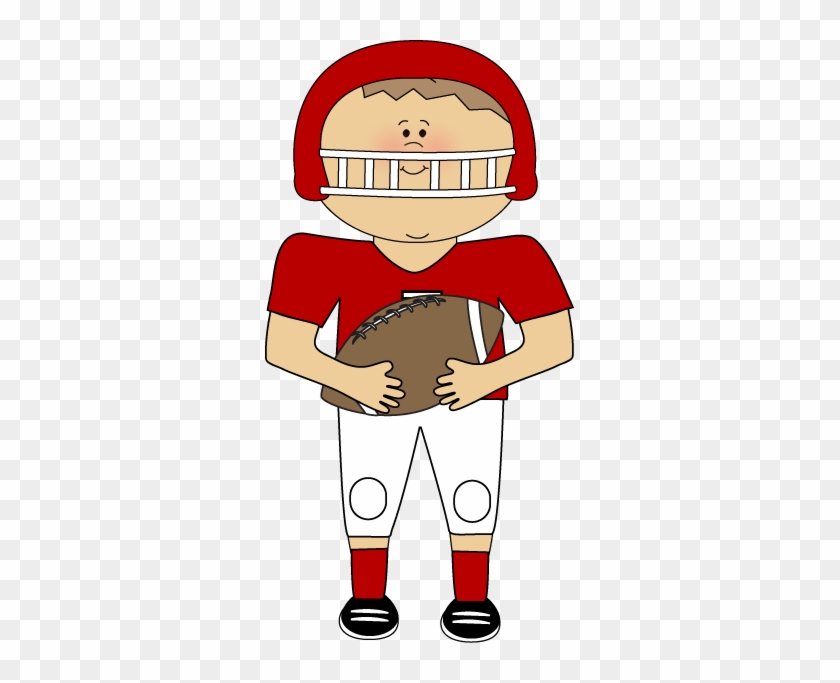 Football Player Clip Art - Playing American Football Clipart #11122
