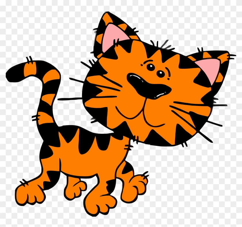 Tiger Kitty Clip Art At Vector Clip Art - Cute Tiger Cub Clipart #11426
