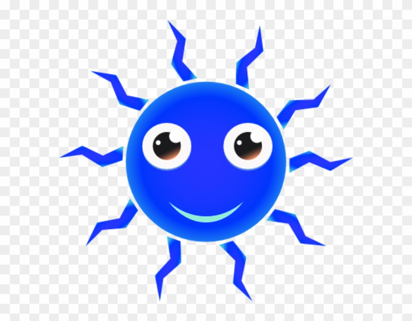 Smiley Red Blue Clip Art - Smiley Red Blue Clip Art #11616