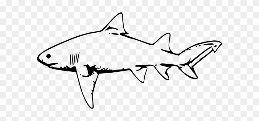Tiger Shark Clip Art Free Clipart Images - Shark Black And White #11808