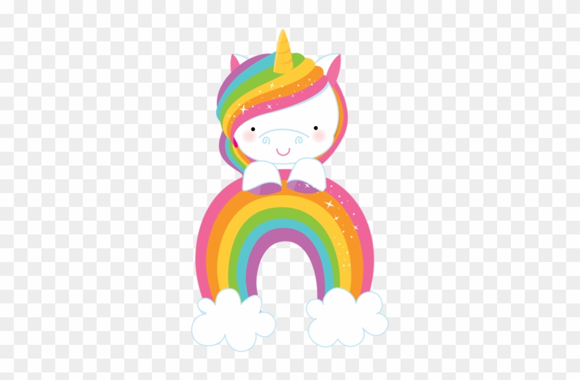 Rainbow Unicorn 2-03 - Unicorn And Rainbow Clipart #11834