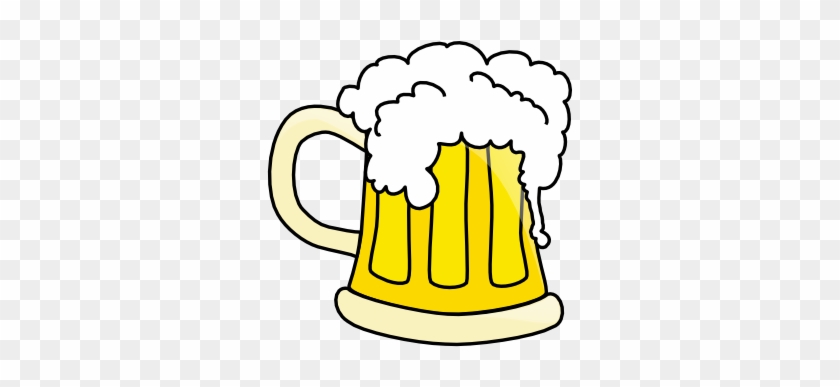 Free Beer Mug With Overflowing Beer Clip Art - Beer Mug Vector File #11903