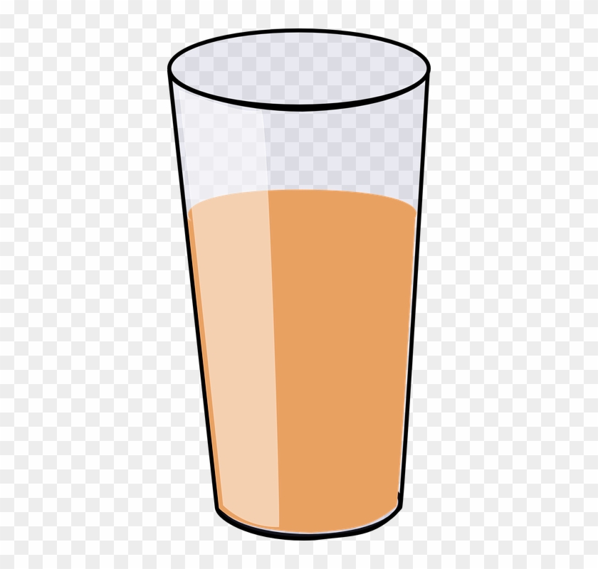 Cider Clipart - Cartoon Glass Of Juice #12011