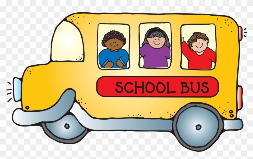 School Bus With Children Png Clipart - School Supplies Clipart #12380