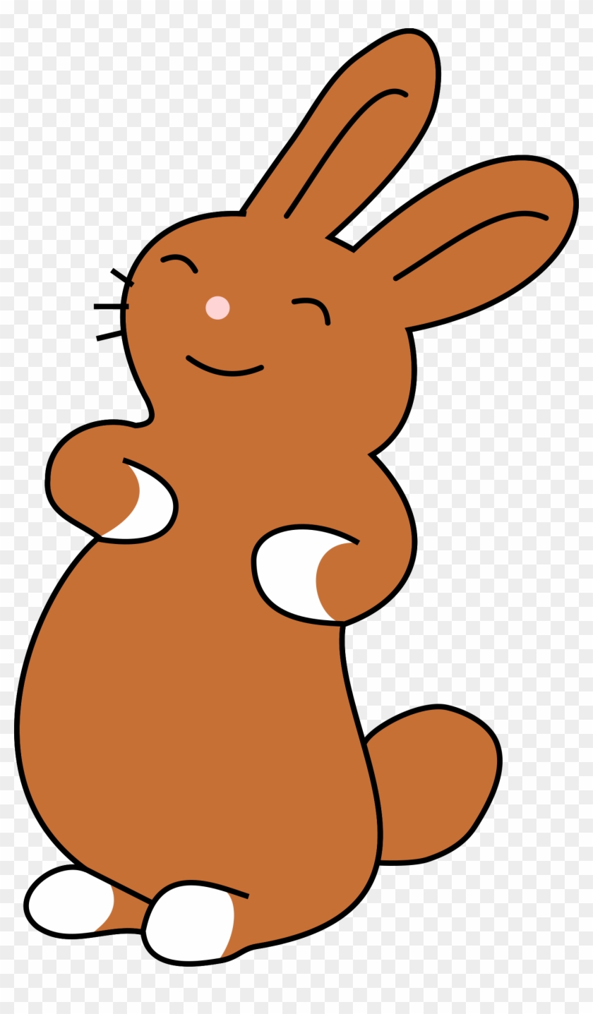 Bunny Rabbit Clip Art Clipartcow - Brown Rabbit Cartoon Png #12601