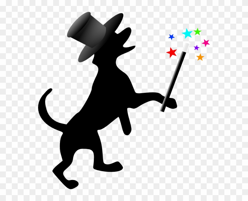 Dog Silhouette With Hat Wand Clip Art - Rescued Is My Favorite Breed Mugs #12978