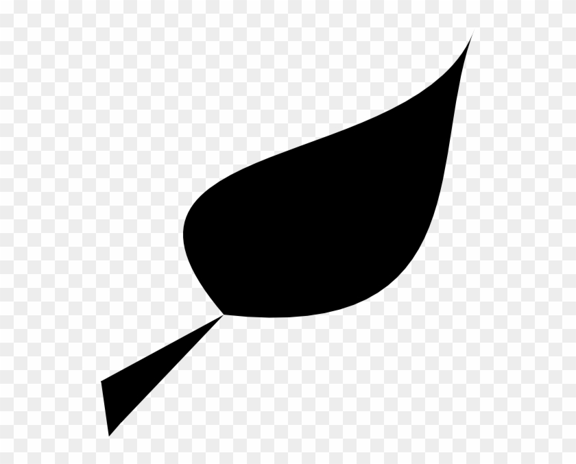 Simple Black Leaf Clip Art At Clker Com Vector Clip - Leaf Clip Art Black #13144