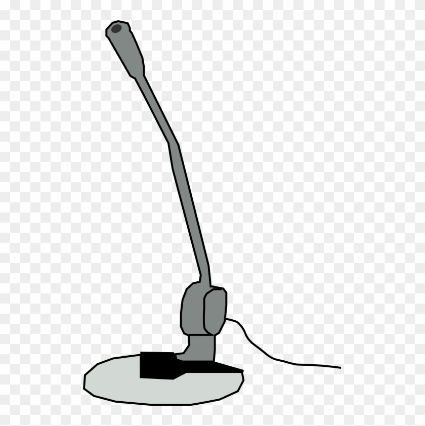 Computer Microphone Black And White #13503