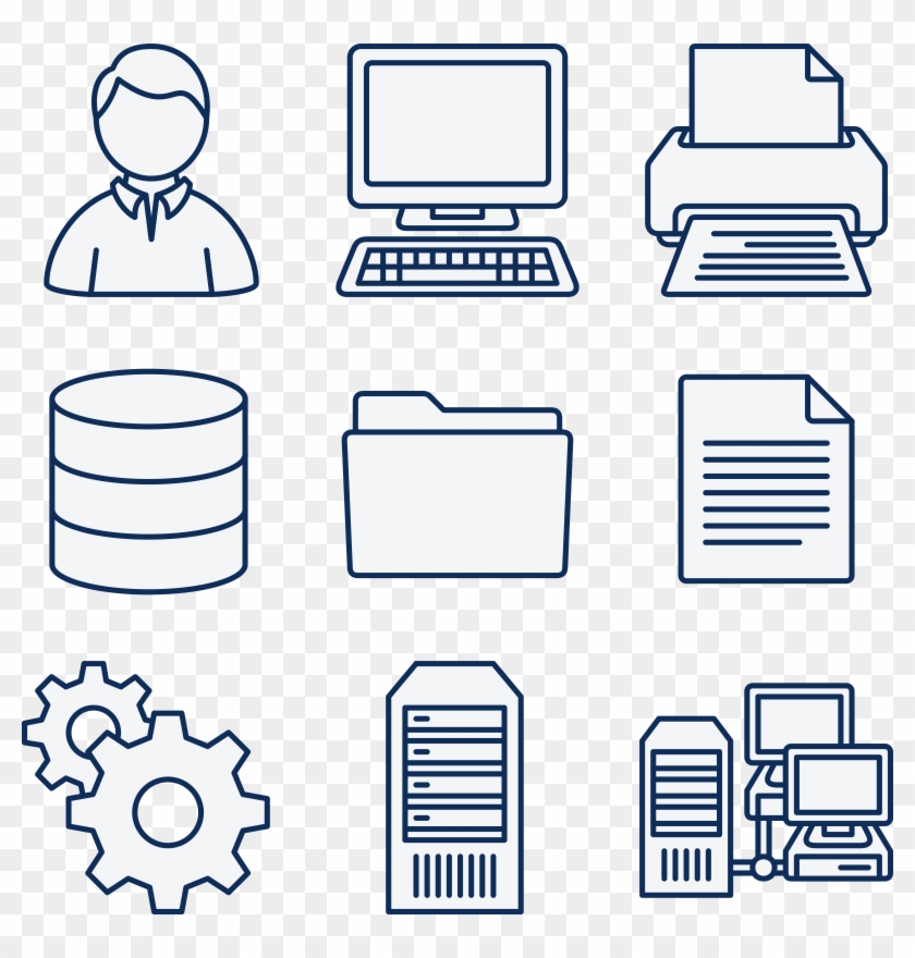 Network Computer Icon Clipart - Que Es Un Sistema Informatico #13506