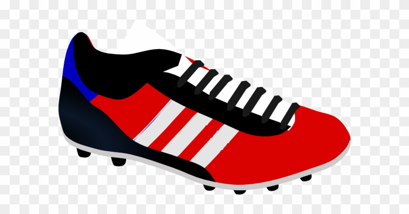 Soccer Boot Clip Art At Clker - Botines De Futbol Dibujo #13584