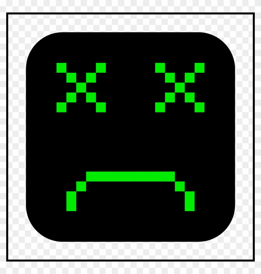 Sad - Computer - Clip - Art - Sad Computer Face #13771