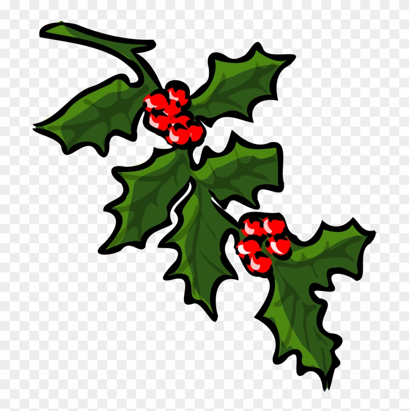 Free Holly - Holly Branch Clip Art #13782