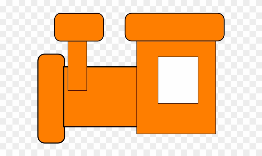 Orange Train Clip Art - Clip Art #14207