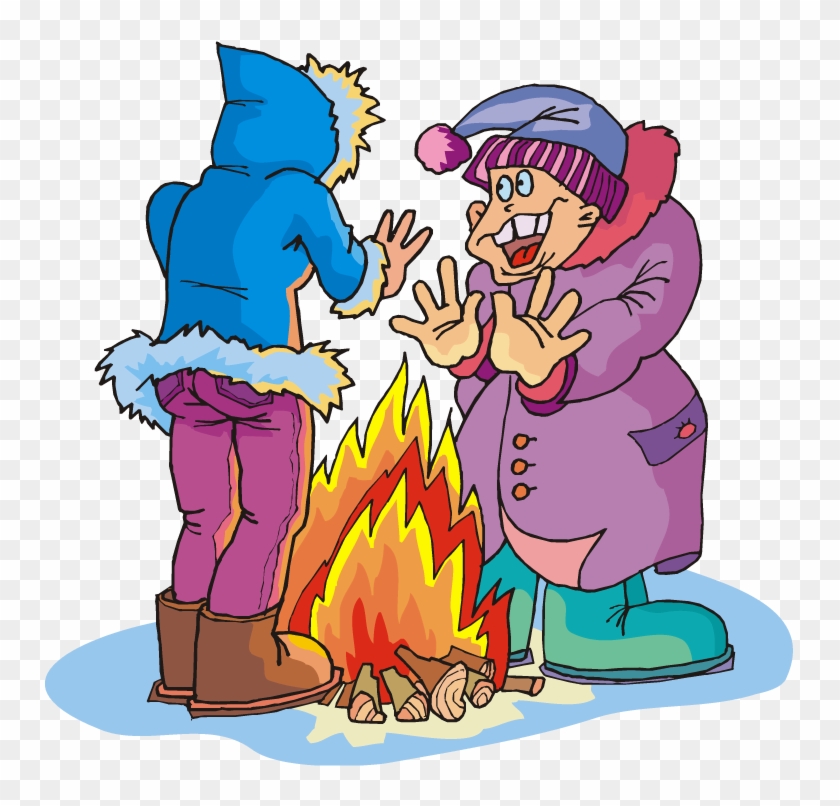 Bonfire Clipart Winter - Cold Hands Clip Art #14601