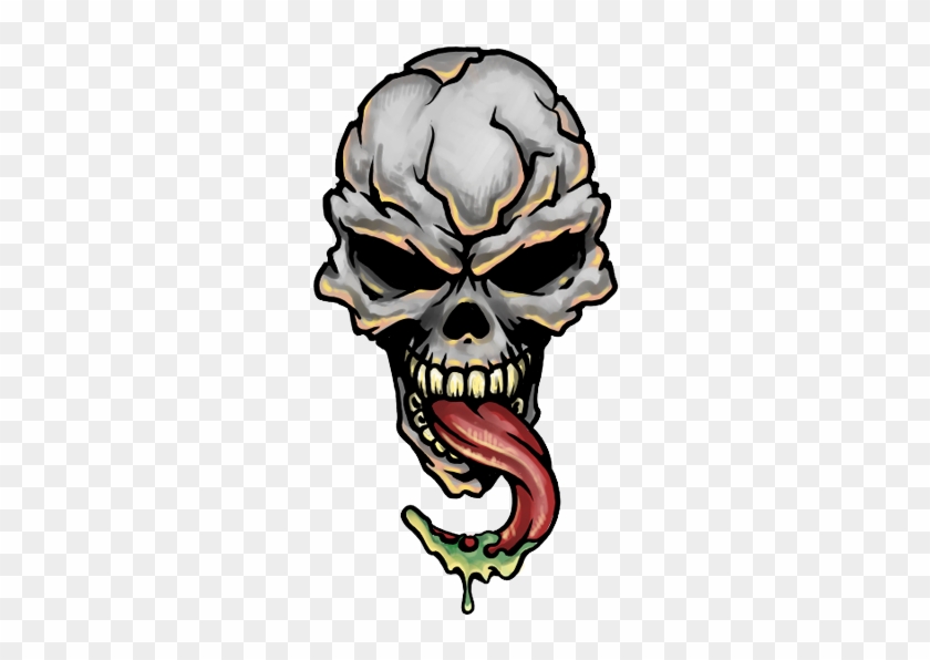 Skull Tattoo Png Transparent Images - Demon Skull Tattoo Designs #14646